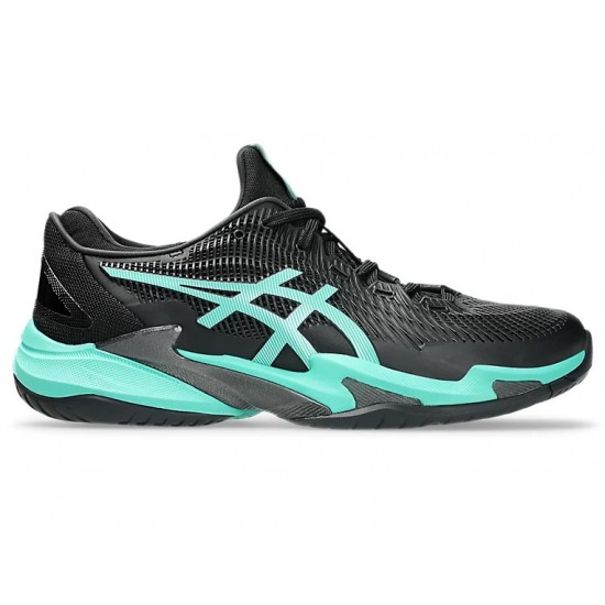 TÊNIS ASICS COURT FF 3 NOVAK CLAY - BLACK/AURORA GREEN